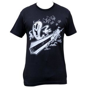 NWT Watery Grave Tattoo Art Surfboarder Ghost Graphic Tee S-2XL